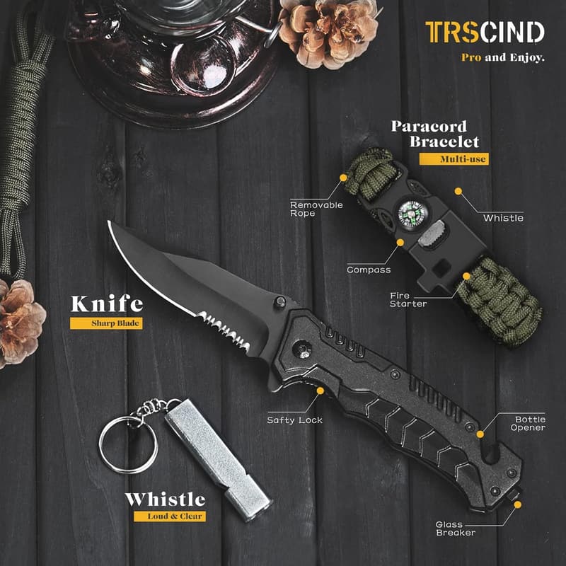 Father's Day Survival Kit for Men - 14-in-1 Gear and Gadgets