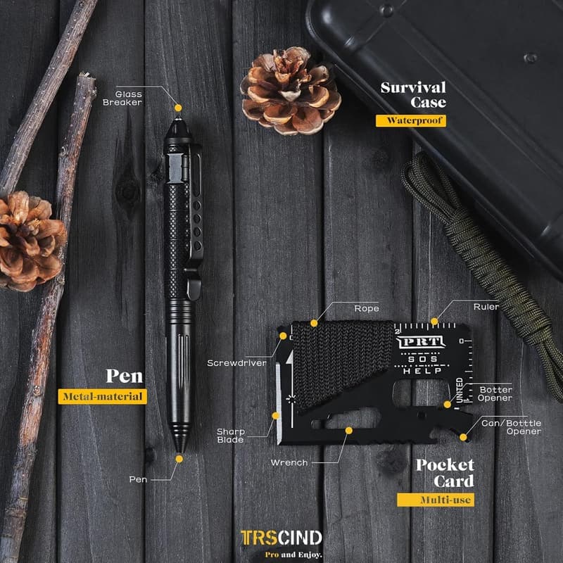 Father's Day Survival Kit for Men - 14-in-1 Gear and Gadgets