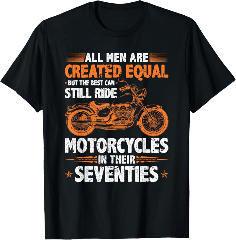 70s Biker T-Shirt for Men Who Ride Motorcycles