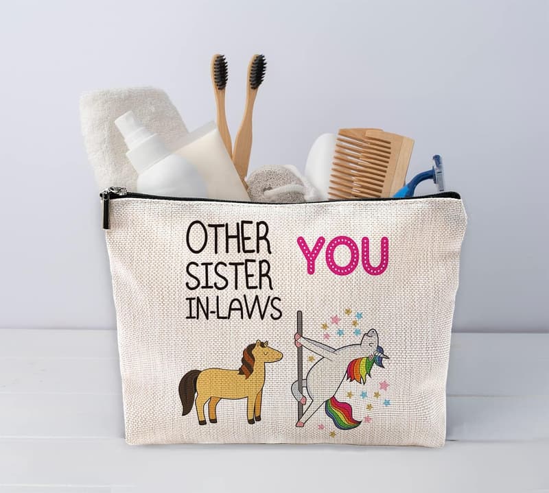 Sister-in-Law Makeup Bag - Funny Gift for Christmas or Birthday