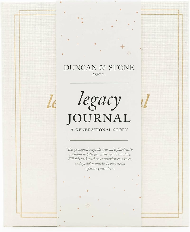 Grandparents Legacy Journal - Ivory Keepsake Book (85 Pages)