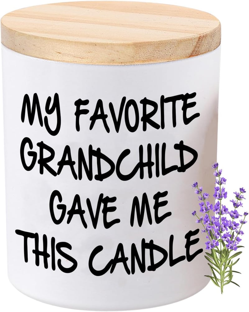 Lavender Scented Soy Candle for Grandparents' Gift