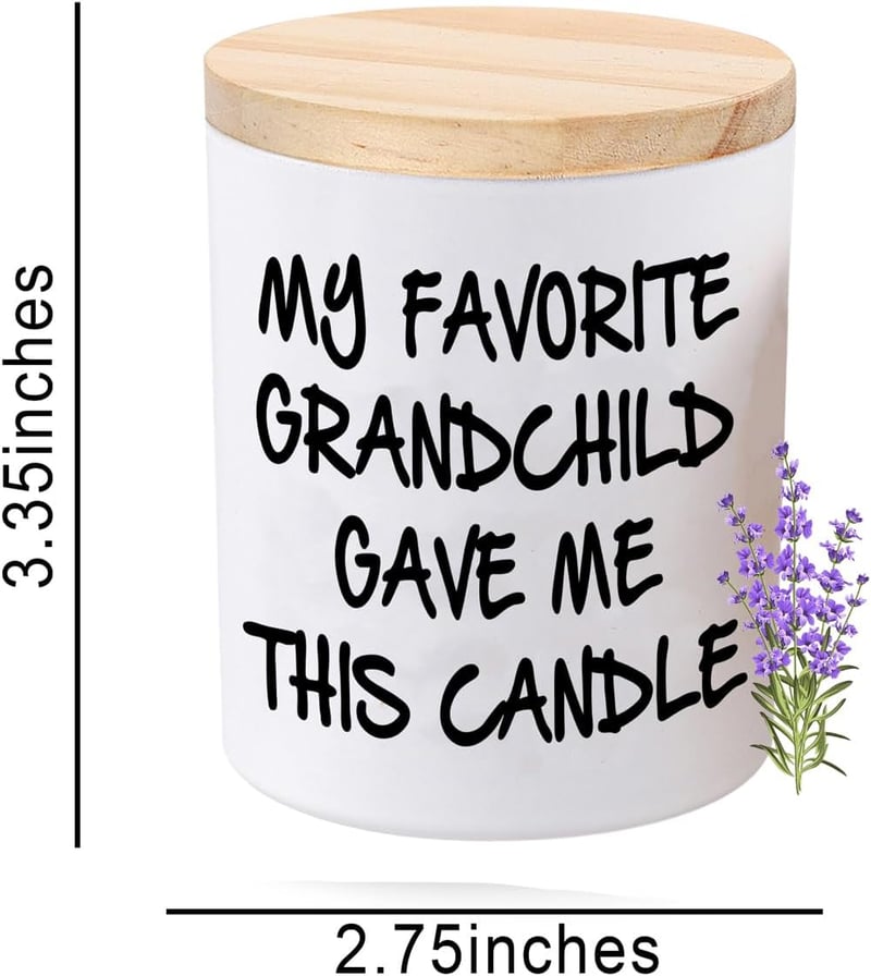 Lavender Scented Soy Candle for Grandparents' Gift