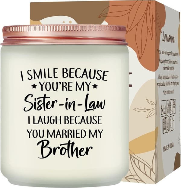 Sister-in-Law Mother's Day Lavender Scented Candle Gift