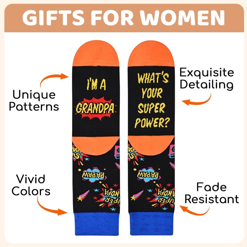 Mother's Day & Father's Day Gift Socks for Aunt, Uncle, Grandparents