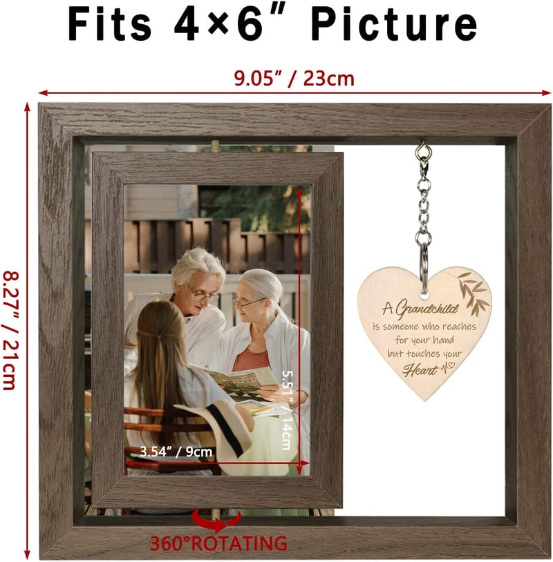 First-Time Grandparents Picture Frame for Two 4x6 Photos