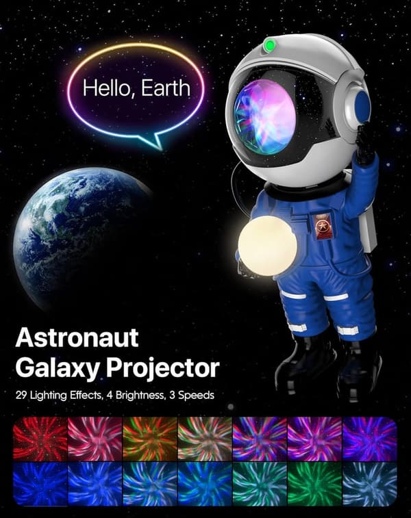 Galaxy Projector LED Night Light for Kids & Adults, Timer & Remote