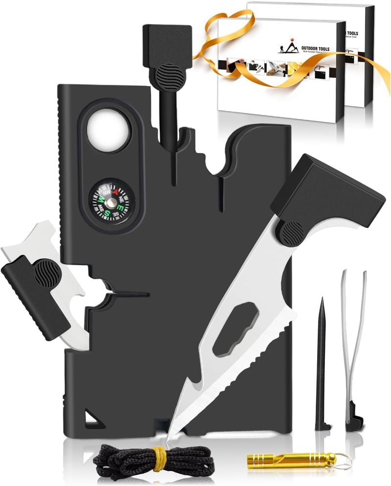 18-in-1 Credit Card Multitool - Perfect Gift for Men