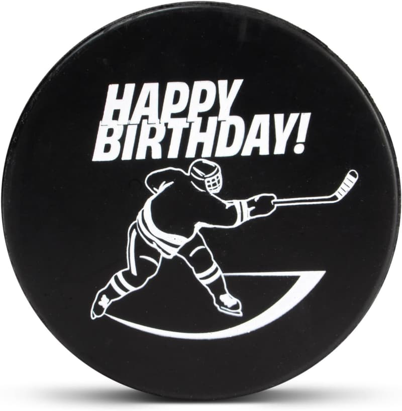 Personalized Hockey Puck - Happy Birthday Gift for Fans