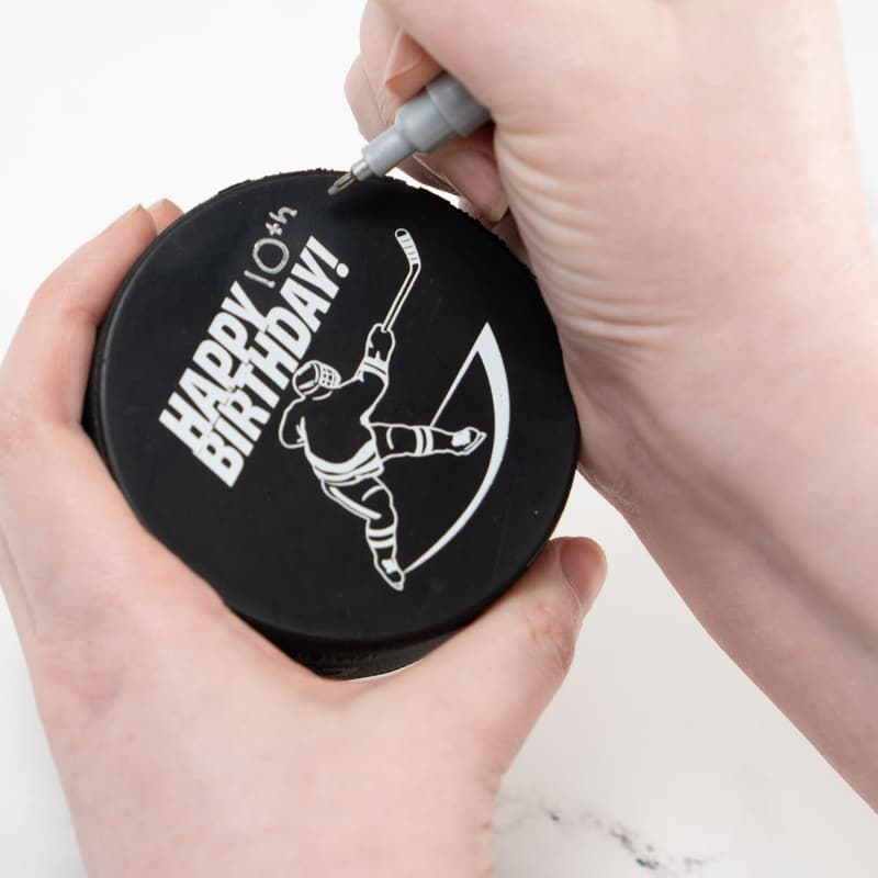 Personalized Hockey Puck - Happy Birthday Gift for Fans