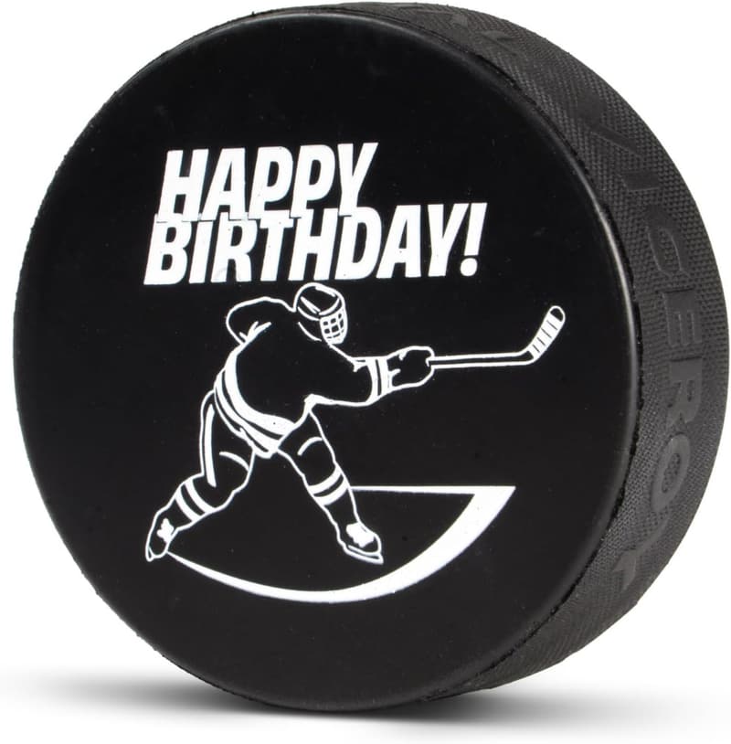 Personalized Hockey Puck - Happy Birthday Gift for Fans