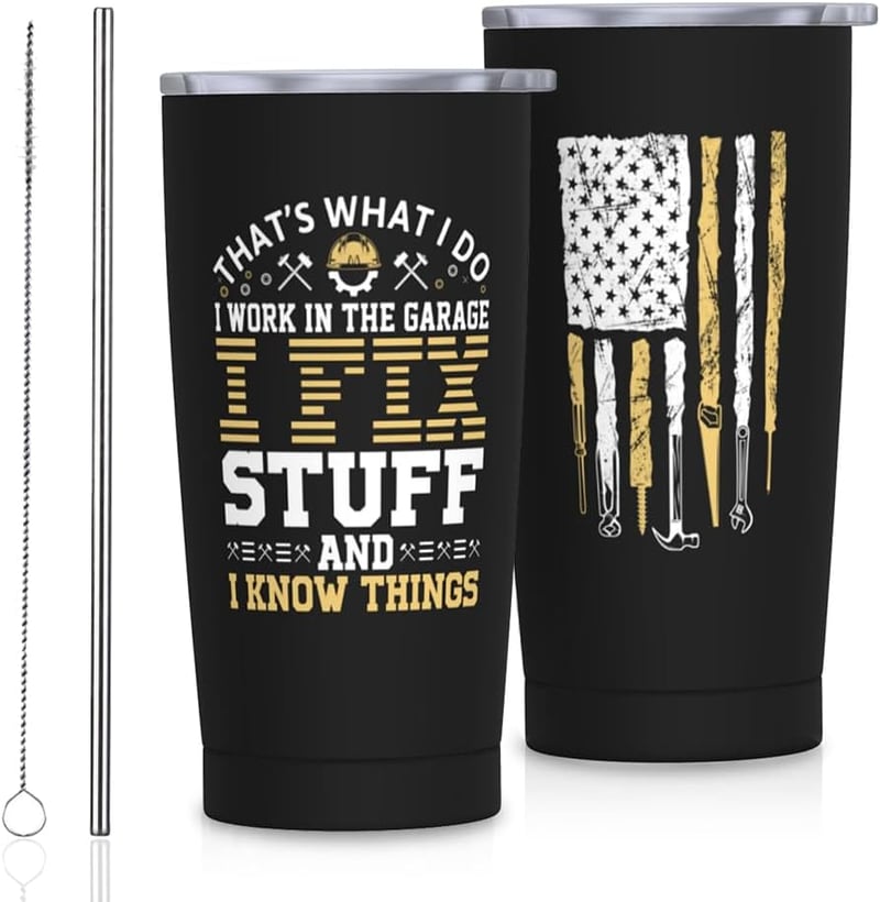 Stainless Steel Travel Coffee Mug for Car Enthusiasts