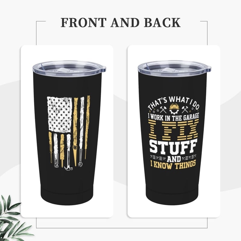 Stainless Steel Travel Coffee Mug for Car Enthusiasts