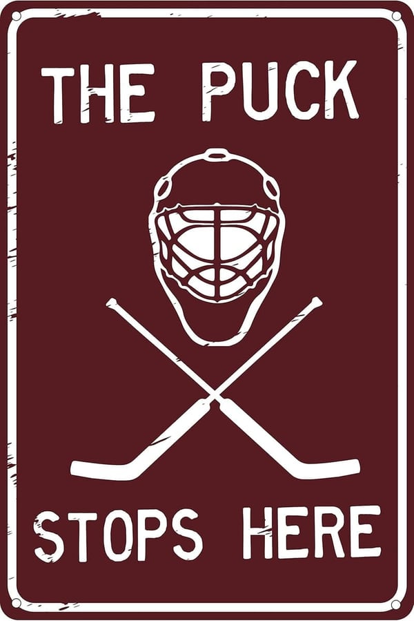 Hockey Theme Home Bar Decor, 12