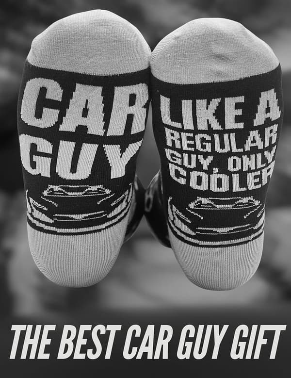 Car Guy Gift: Cool Crew Socks for Men