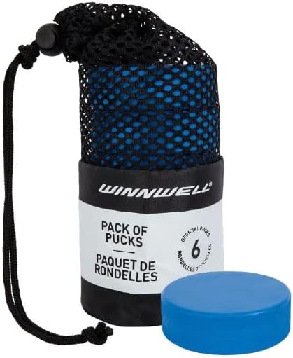 Youth Hockey Training Puck Set with Mesh Bag - Lightweight 4oz