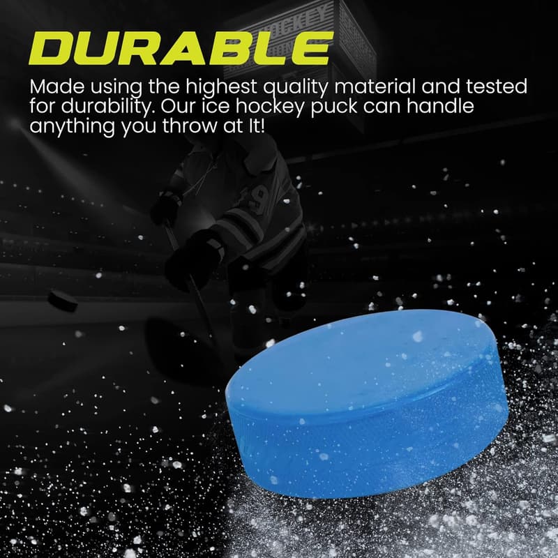 Youth Hockey Training Puck Set with Mesh Bag - Lightweight 4oz