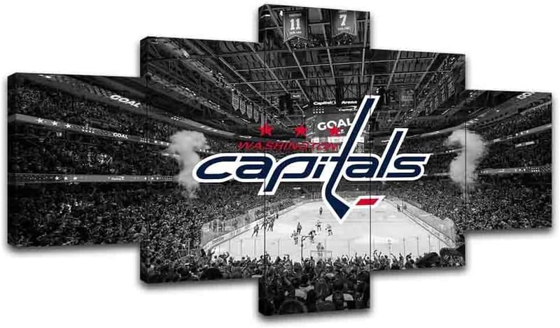 Washington Capitals Ice Hockey Wall Art - Black & White Prints