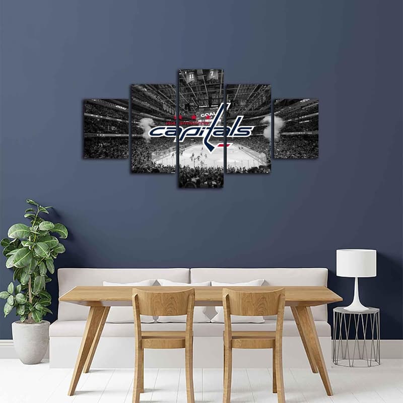 Washington Capitals Ice Hockey Wall Art - Black & White Prints