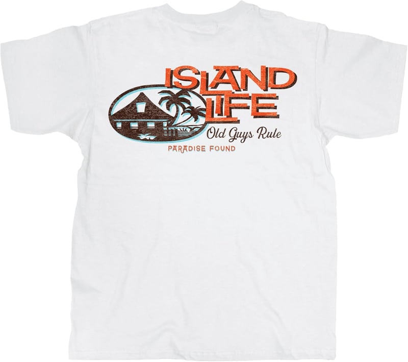Island Life Graphic Tee for Men - Perfect Gift for Dad or Grandpa