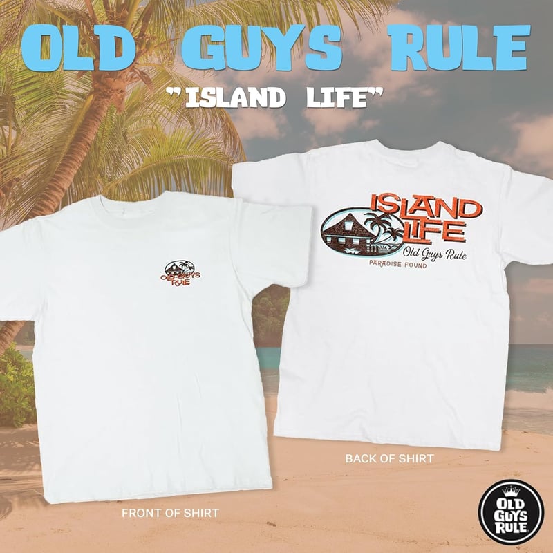 Island Life Graphic Tee for Men - Perfect Gift for Dad or Grandpa