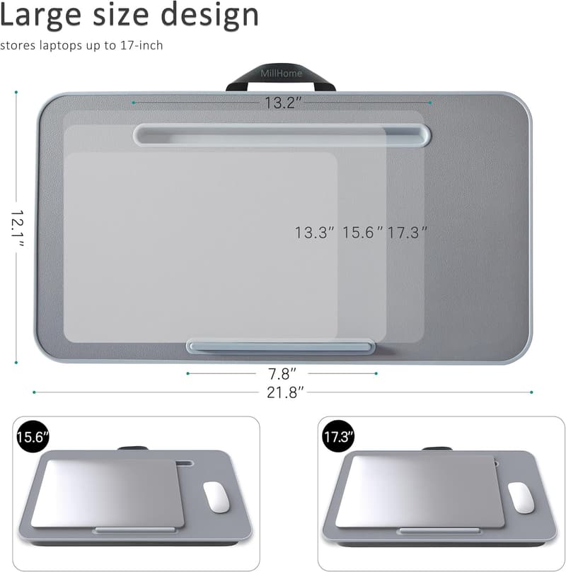 Portable Lap Desk for Up to 17.3