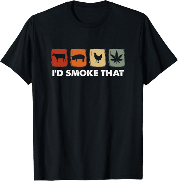 Funny Marijuana Meat Smoker T-Shirt