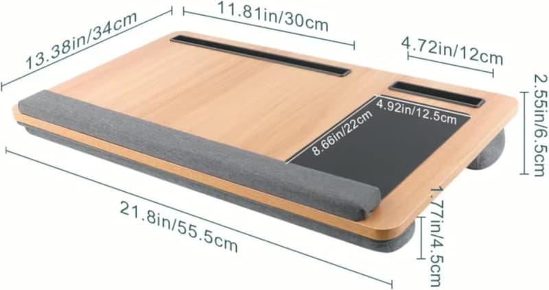 Multi-Use Portable Lap Desk for Laptops up to 17 Inches
