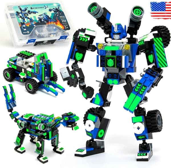 STEM Robot Building Toy for Boys Ages 6-10, 246 Pcs