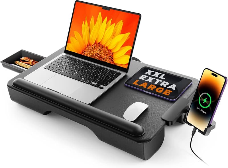 Portable Lap Desk for Bed & Couch - Fits 17