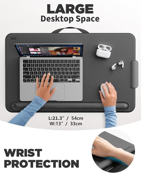 Portable Lap Desk for Bed & Couch - Fits 17
