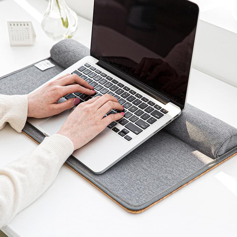 Lap Desk with Cushion for Home Office and Bed - Fits 17