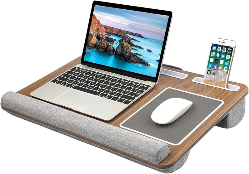 Lap Desk with Built-in Mouse & Wrist Pads for 17
