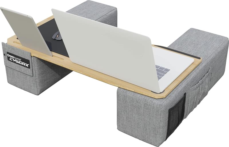 Ergonomic Lap Desk with Pillows and Mousepad for Notebooks