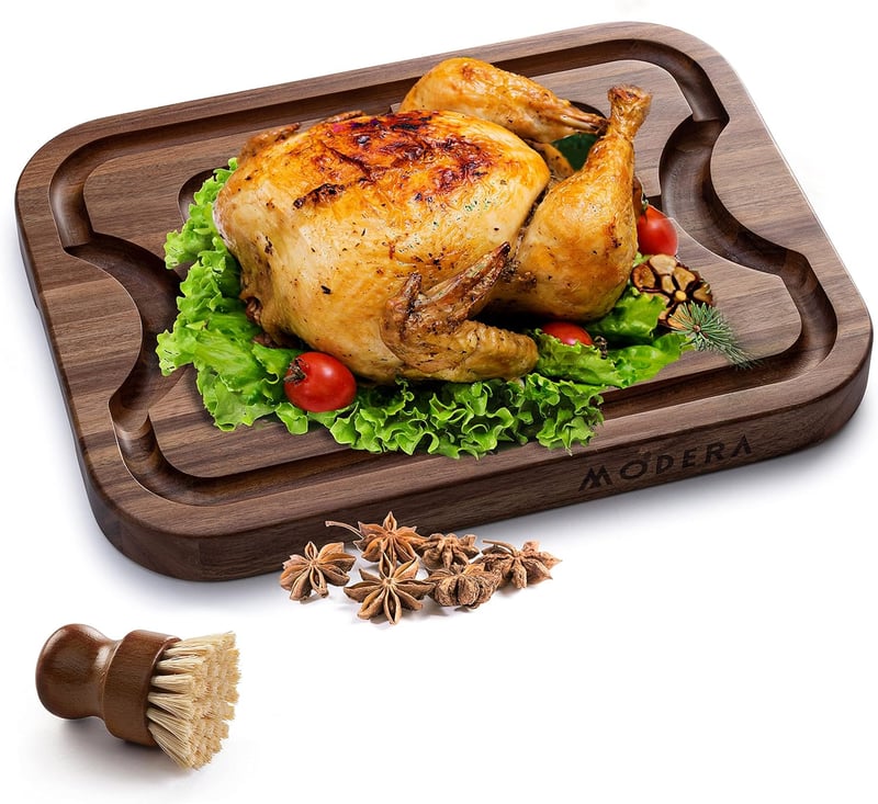 Acacia Wood Cutting Board - Reversible Butcher Block Gift