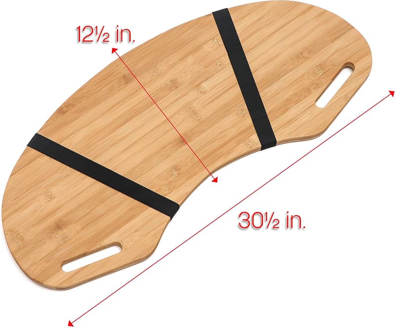 Wooden Lap Desk Tray with Handles for Laptops - 30.5