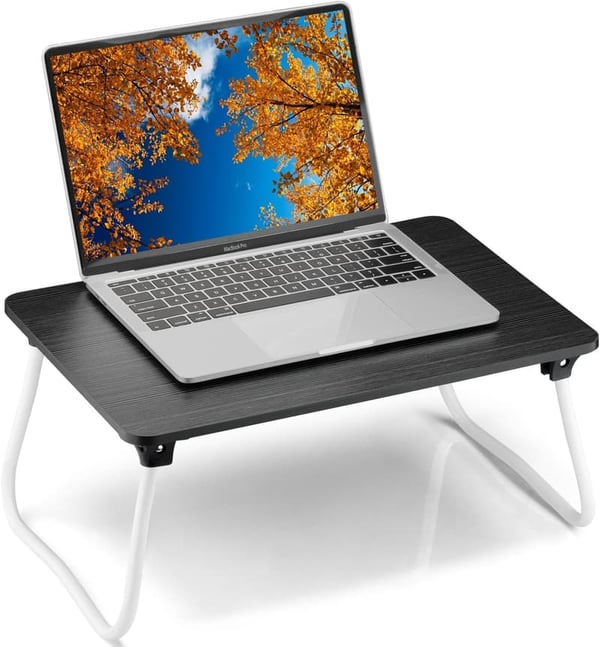 Foldable Portable Lap Desk – Lightweight Black Serving Table