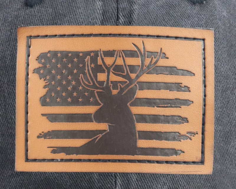 American Flag Deer Skull Hunting Cap for Men & Women
