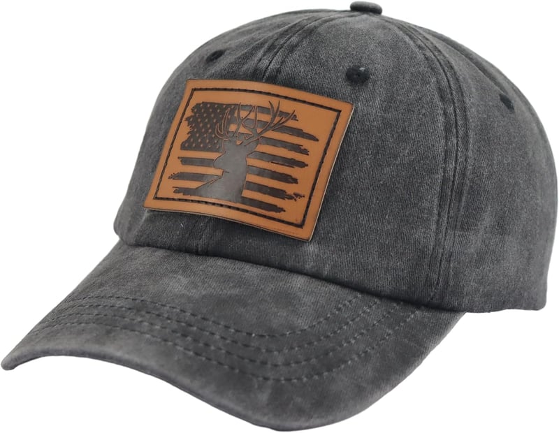 American Flag Deer Skull Hunting Cap for Men & Women