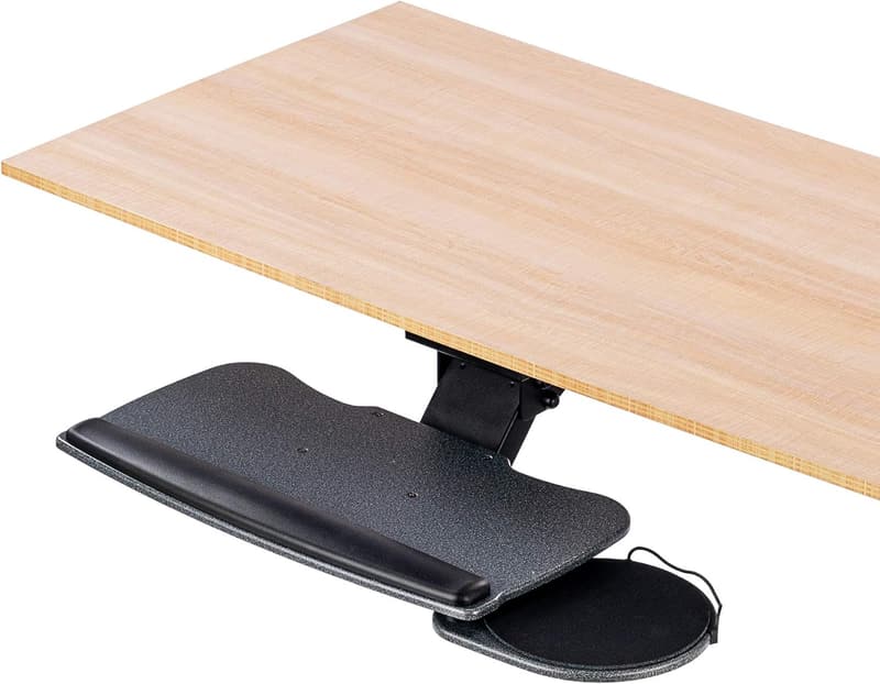 Adjustable Under Desk Keyboard Tray with Wrist Rest, 20