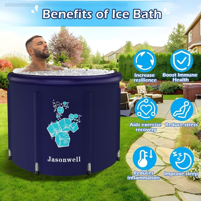Heavy-Duty Ice Bath Tub for Athlete Recovery – Portable Plunge Pool