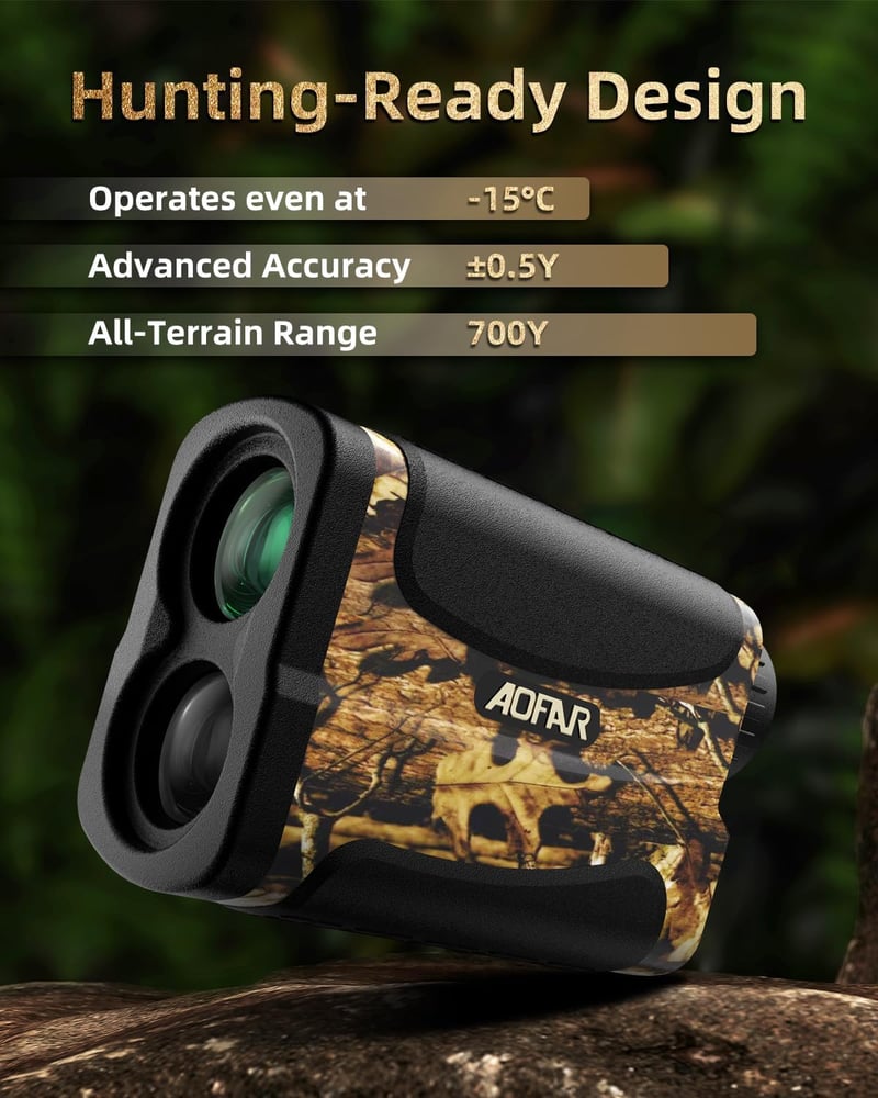 AOFAR HX-700N Waterproof Archery Rangefinder with Carrying Case