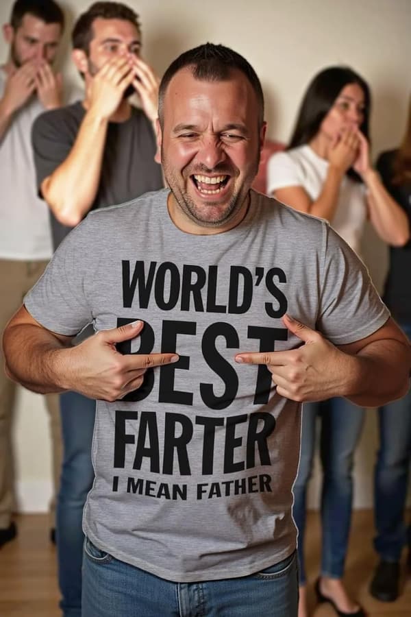 Funny Father's Day T-shirt for New Dads - World's Best Farter