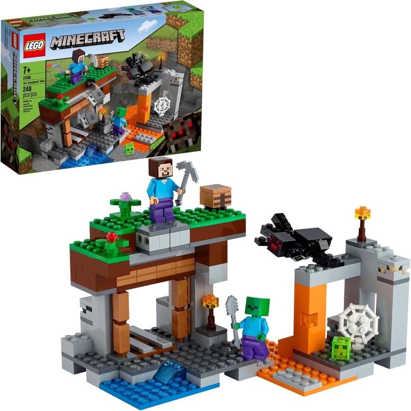 LEGO Minecraft Abandoned Mine Building Set with Figures for Kids