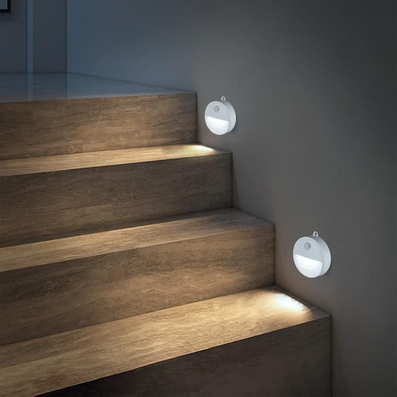 LED Motion Sensor Night Light - Cool White, 6-Pack