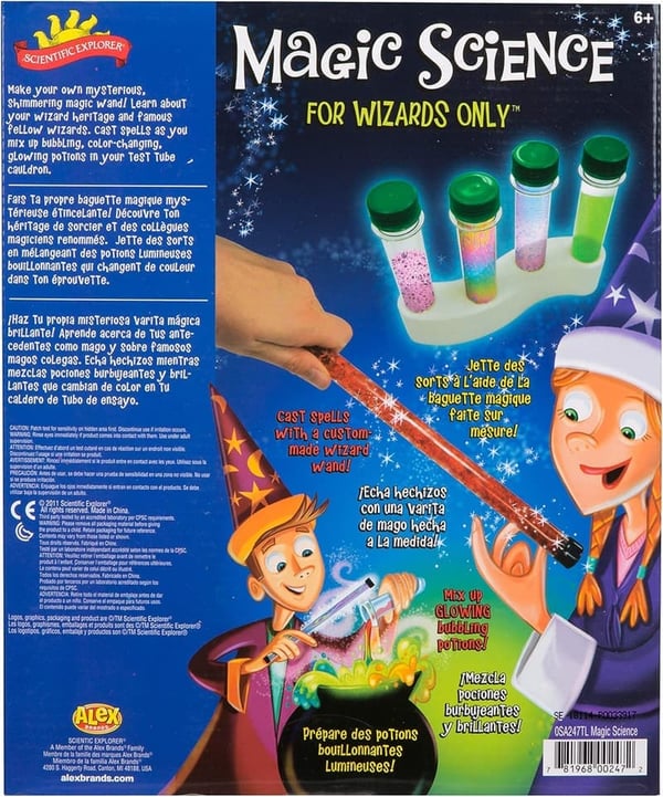 Kids Magic Science Kit for Wizards - Ages 6+ - Imagination & Creativity