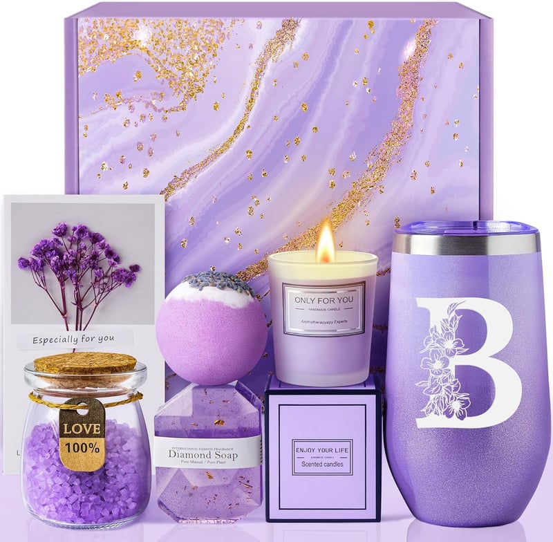 Personalized Spa Gift Basket for Women - Birthday Relaxation Set