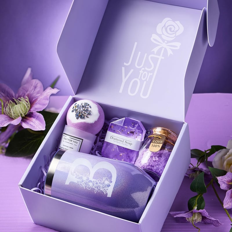 Personalized Spa Gift Basket for Women - Birthday Relaxation Set