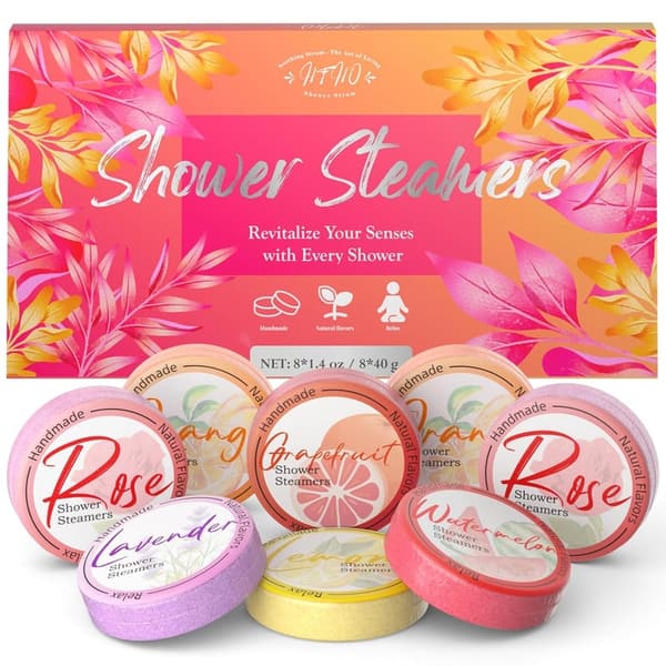 Revitalizing Blossom Shower Steamers - 8 Pack Aromatherapy Set