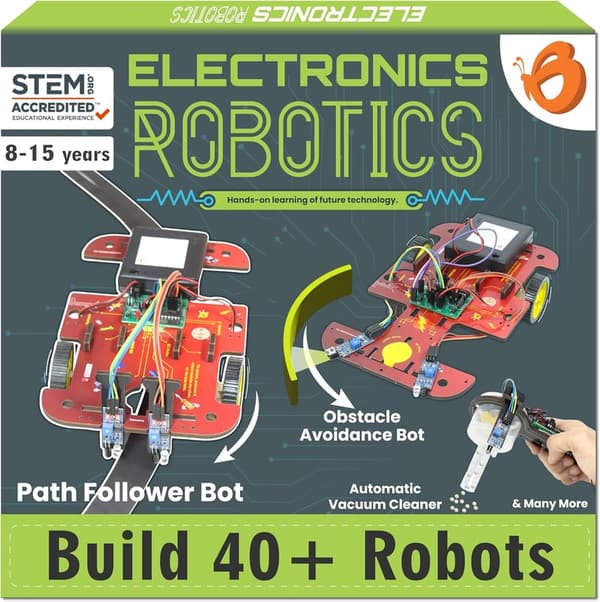 STEM Robotics Kit for Kids 8-12 - 40-in-1 DIY Projects